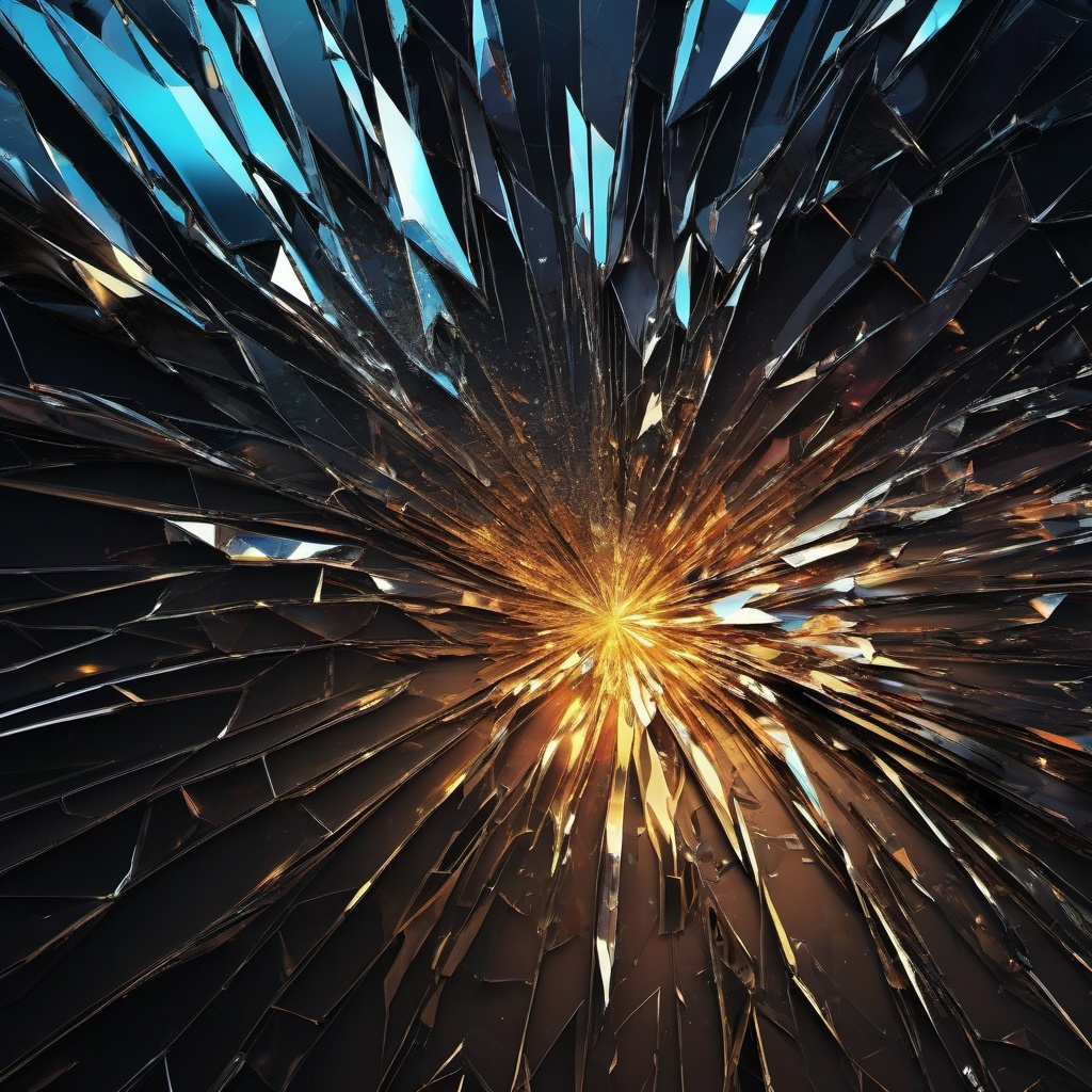 Broken Screen Wallpaper - Digital Shattered Glass  intricate patterns, splash art, wallpaper art