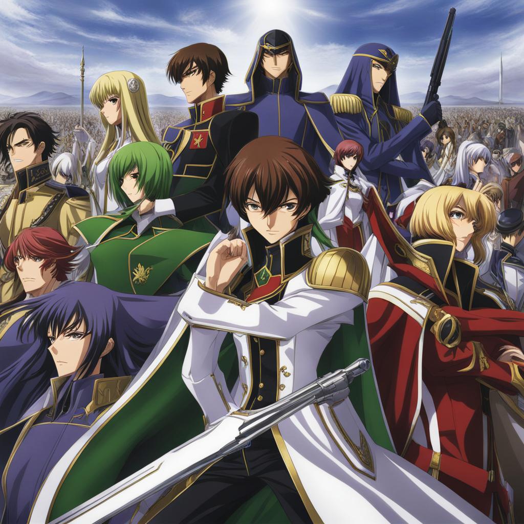 code geass leads a rebellion against oppressive forces. 