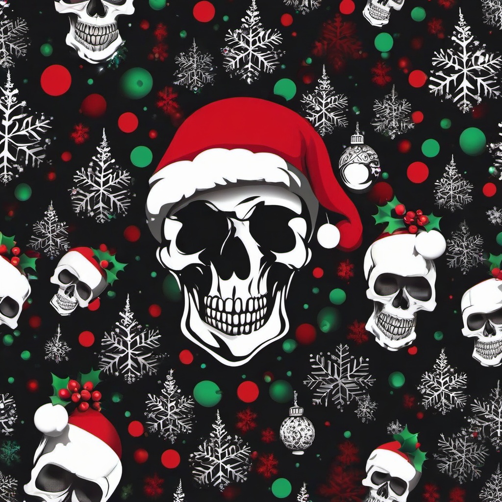 Christmas Background Wallpaper - christmas skull background  