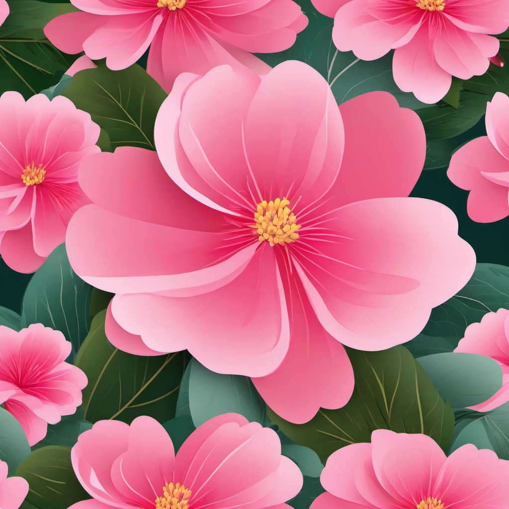 Pink clipart flower, An elegant and pink-hued flower.  simple, 2d flat