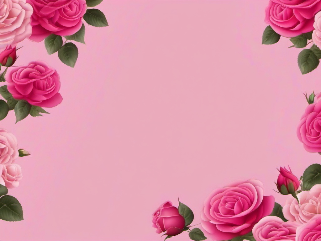 Wallpaper Pink Background-Soft pink wallpaper with small, scattered roses  background wallpaper