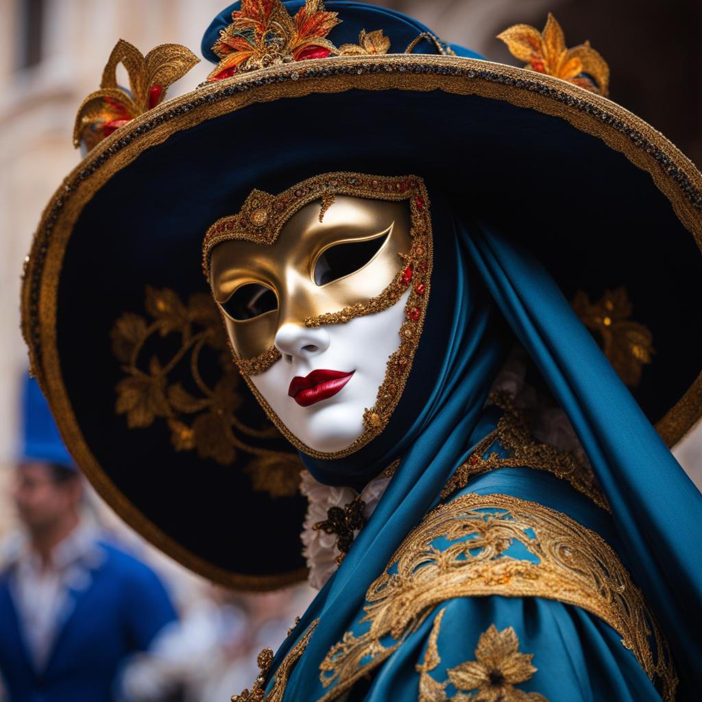 venice, italy - experiences the magic of carnival, wearing elaborate masks and costumes. 