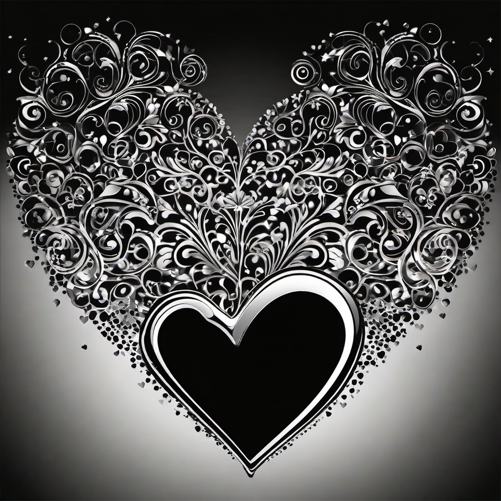 Heart Background Wallpaper - heart logo black background  