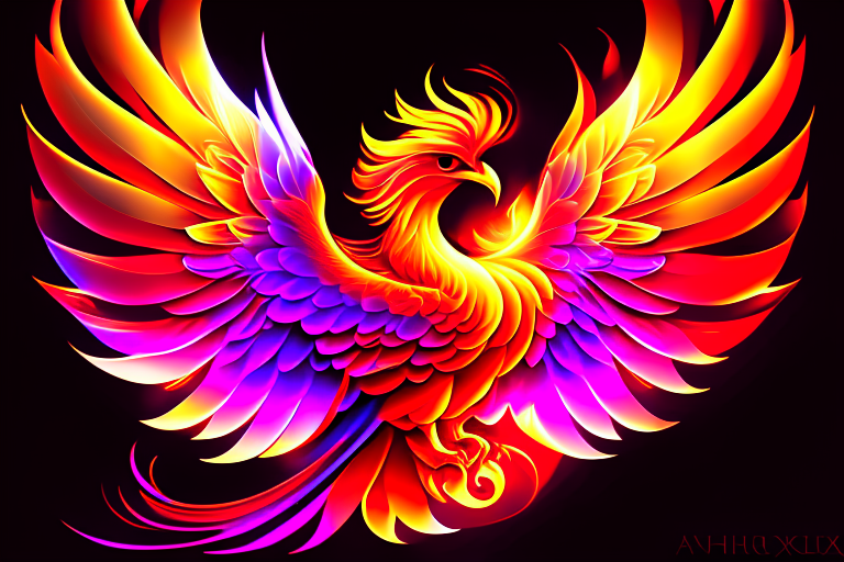 phoenix clipart - flamara, a radiant and reborn phoenix. 