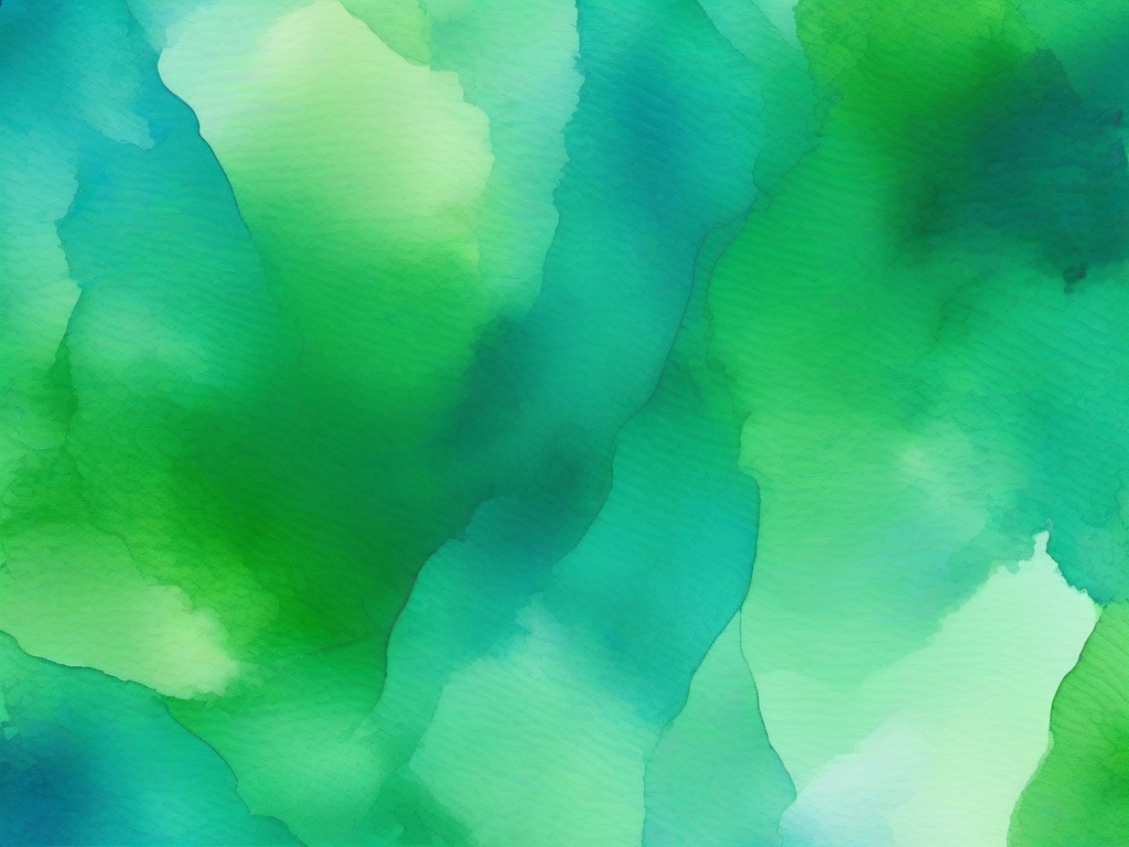 Background Blue Green-Green merging into blue with abstract watercolor blending  background wallpaper