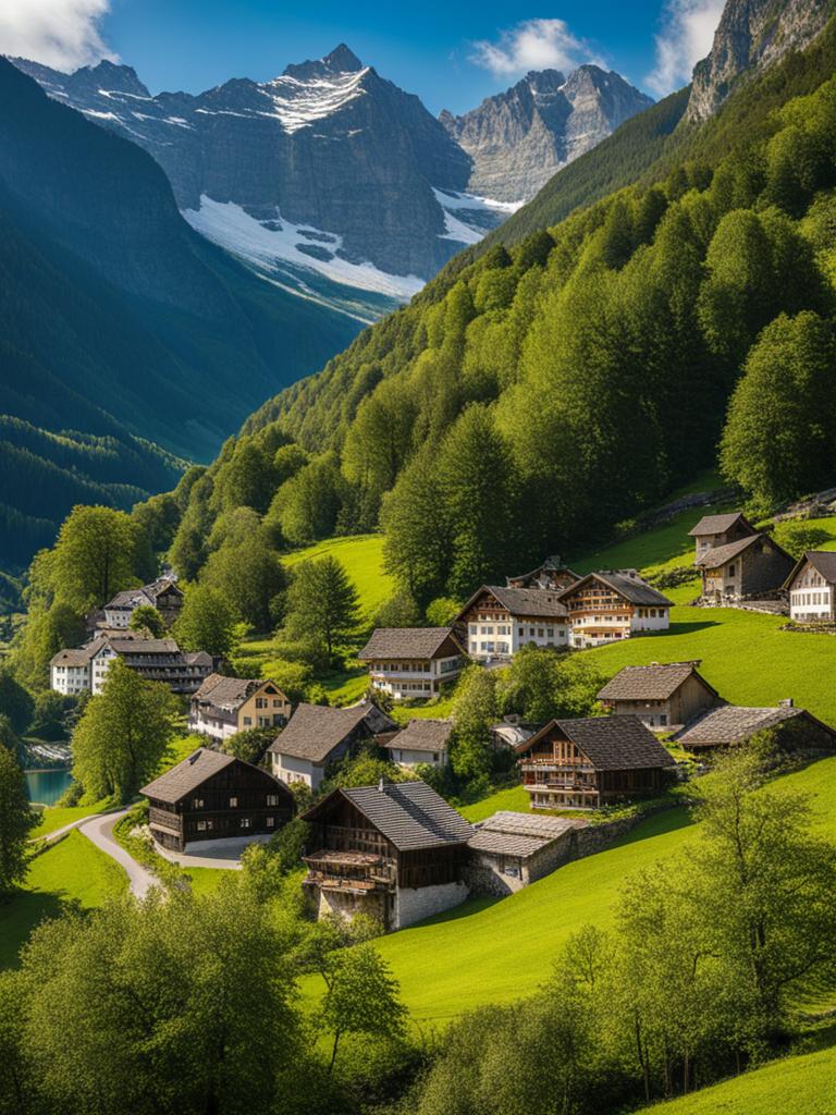 forgotten villages of glarus - paint the forgotten villages of glarus, known for their unspoiled beauty and mountainous surroundings. 