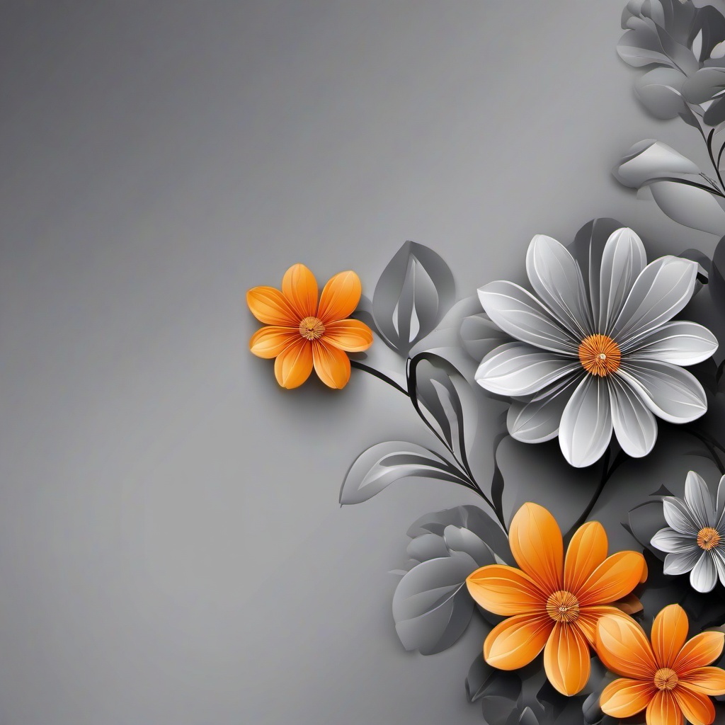 Flower Background Wallpaper - gray flower background  