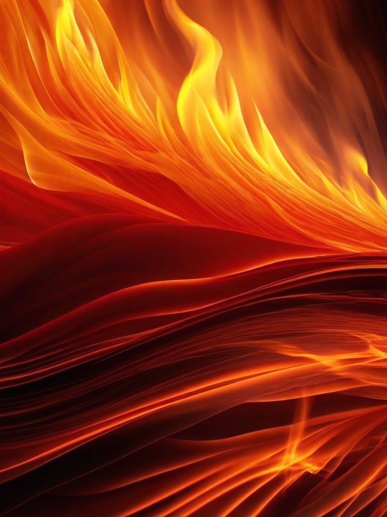 Fire Wallpaper - Heat waves rising from intense flames  background wallpaper