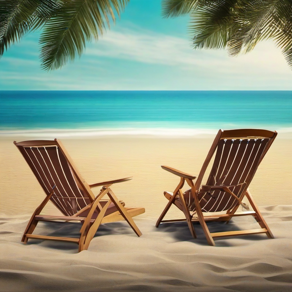 Beach background - beach chair background  