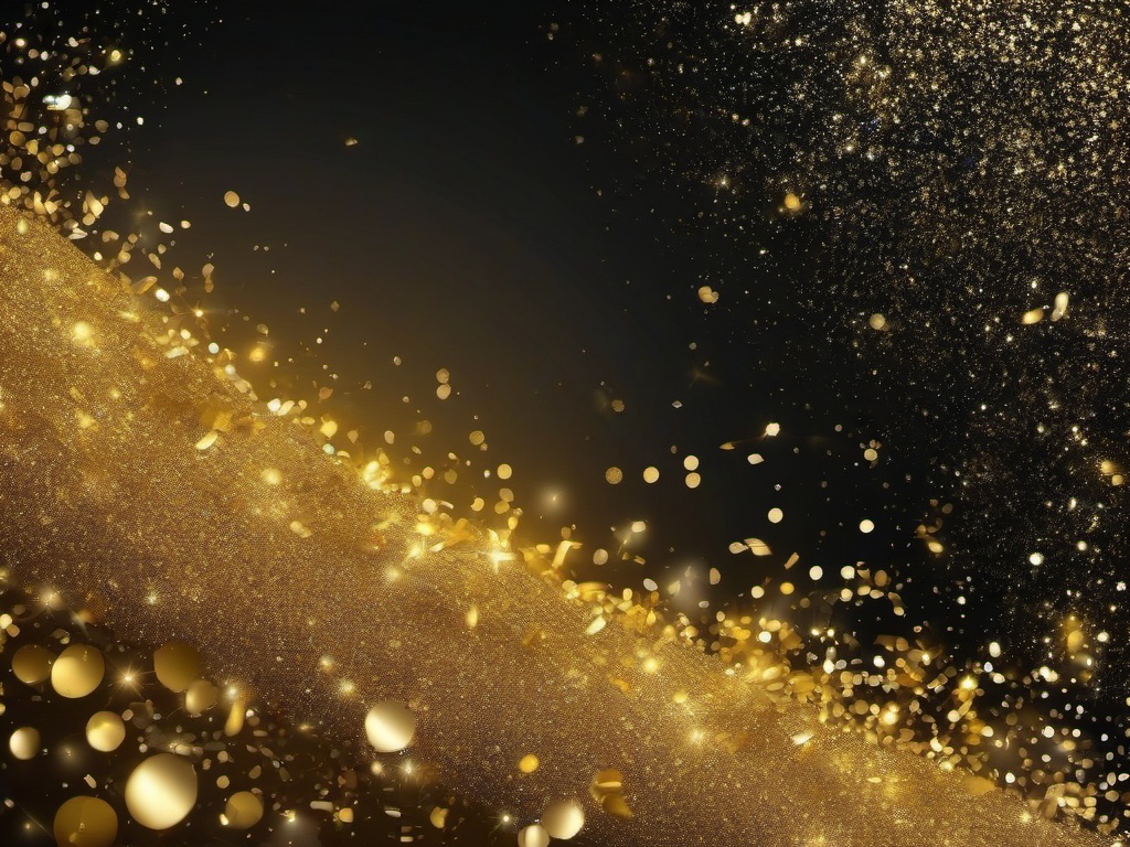 Gold And Glitter Background  