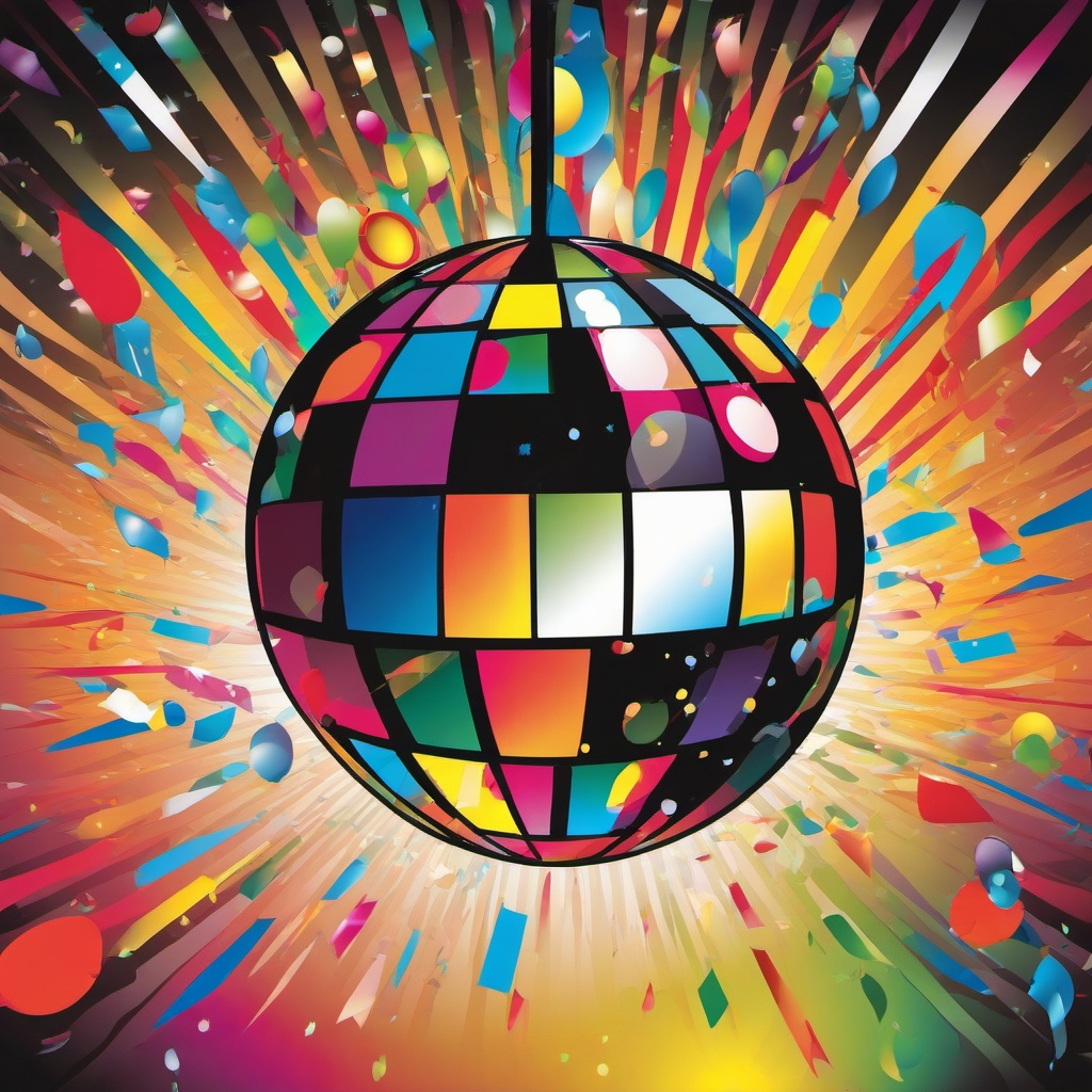 Disco Ball clipart - party celebration with music  vector clipart