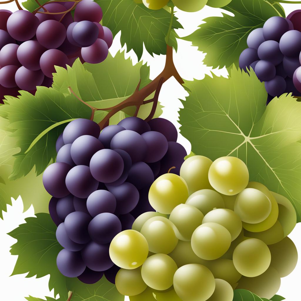 grapes clipart - a bunch of plump grapes ready for harvest 