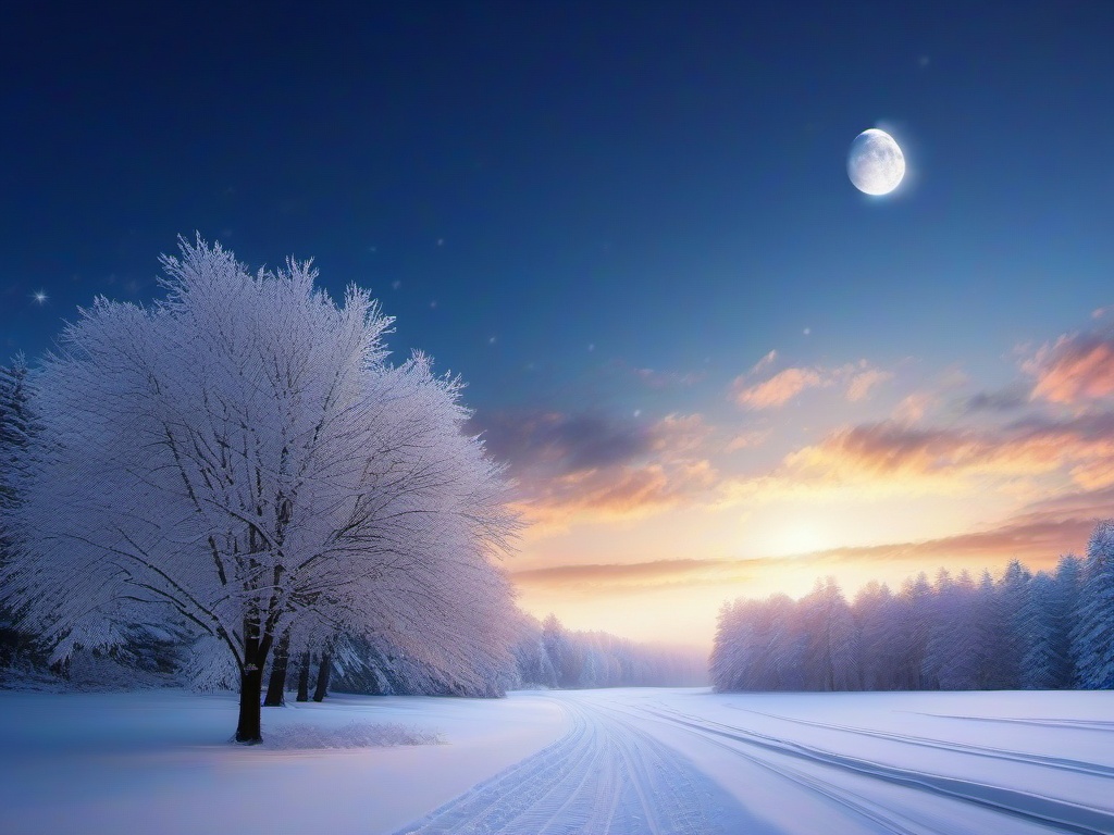 Snowy Sky Wallpaper  ,desktop background wallpaper