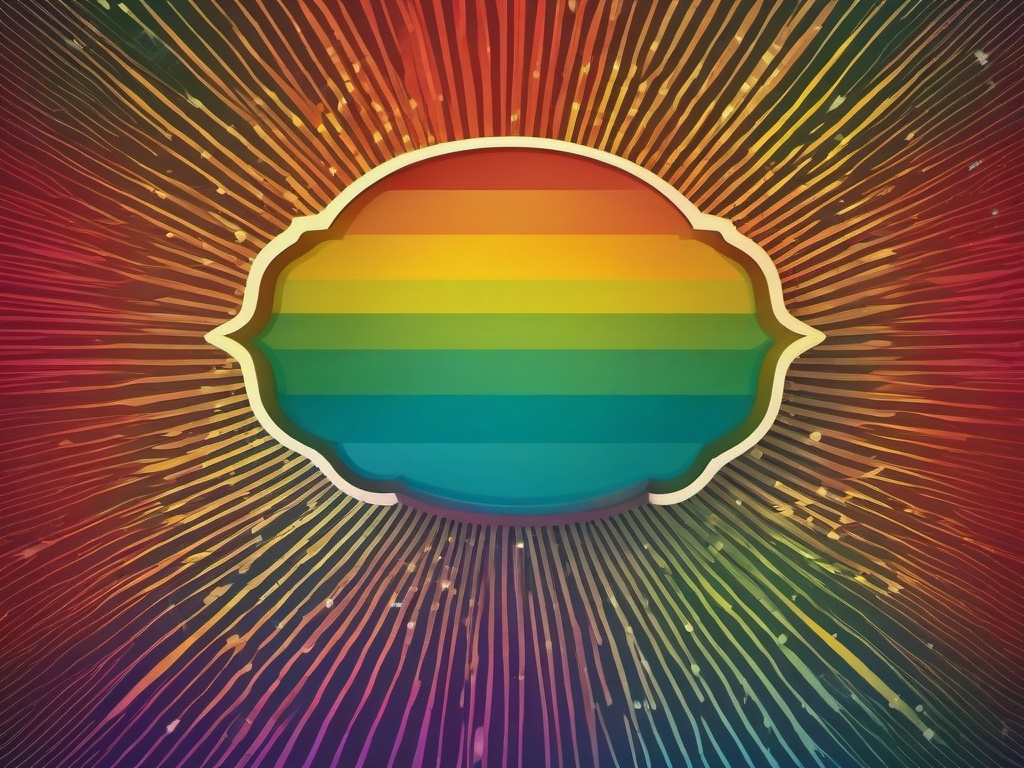 Rainbow Background Retro  