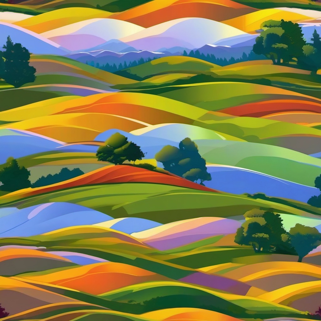 Windows Wallpaper - Iconic Windows XP Bliss Hill in Sonoma County  wallpaper style, intricate details, patterns, splash art, light colors