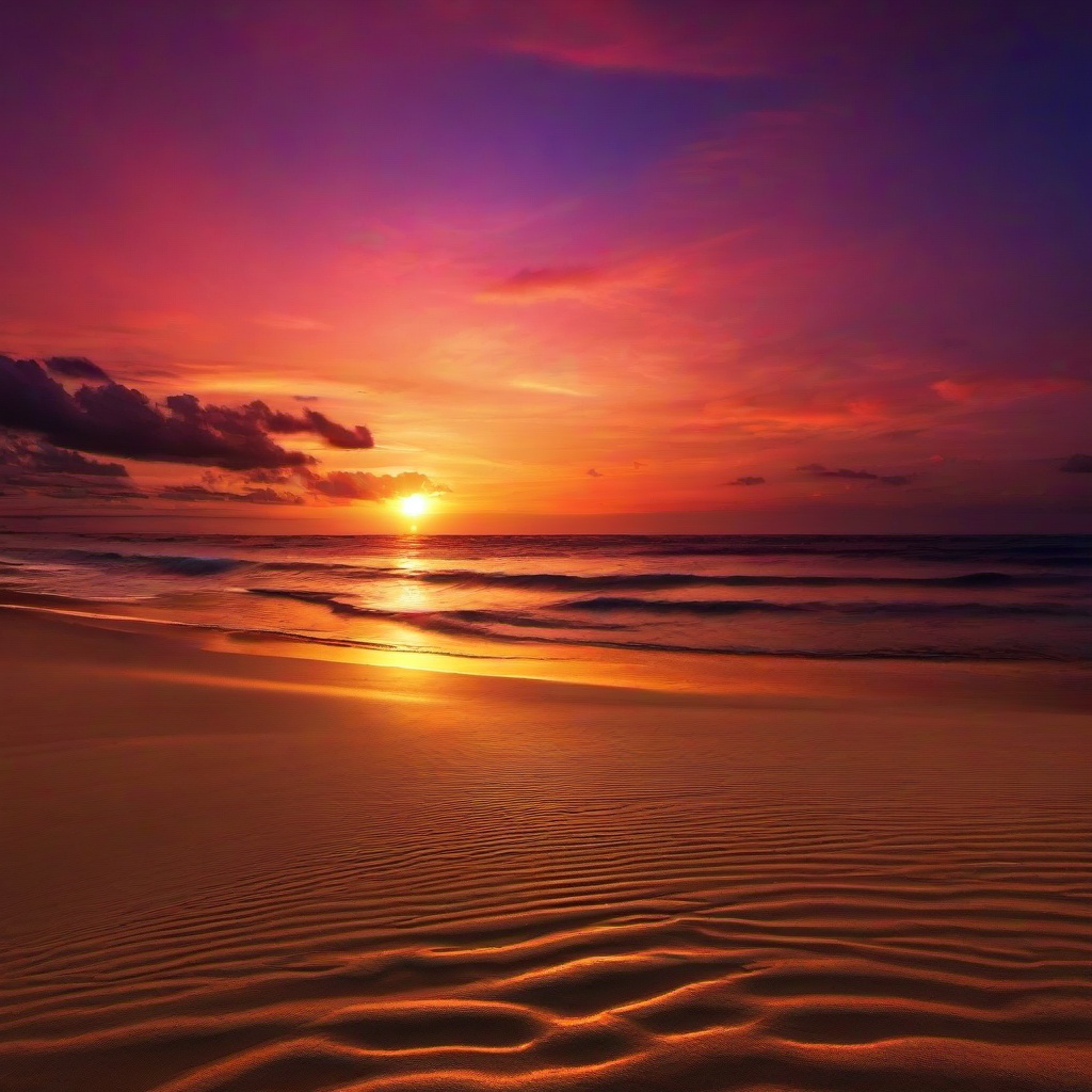 Beach Background Wallpaper - sunset at the beach wallpaper  