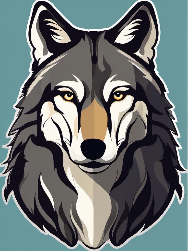 Wolf clipart - wolf in a cartoon style  clipart