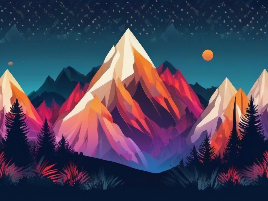 Mountain Background - Breathtaking Rocky Mountain Peaks  intricate patterns, splash art, wallpaper art