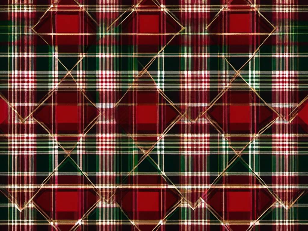 Plaid Christmas Background  