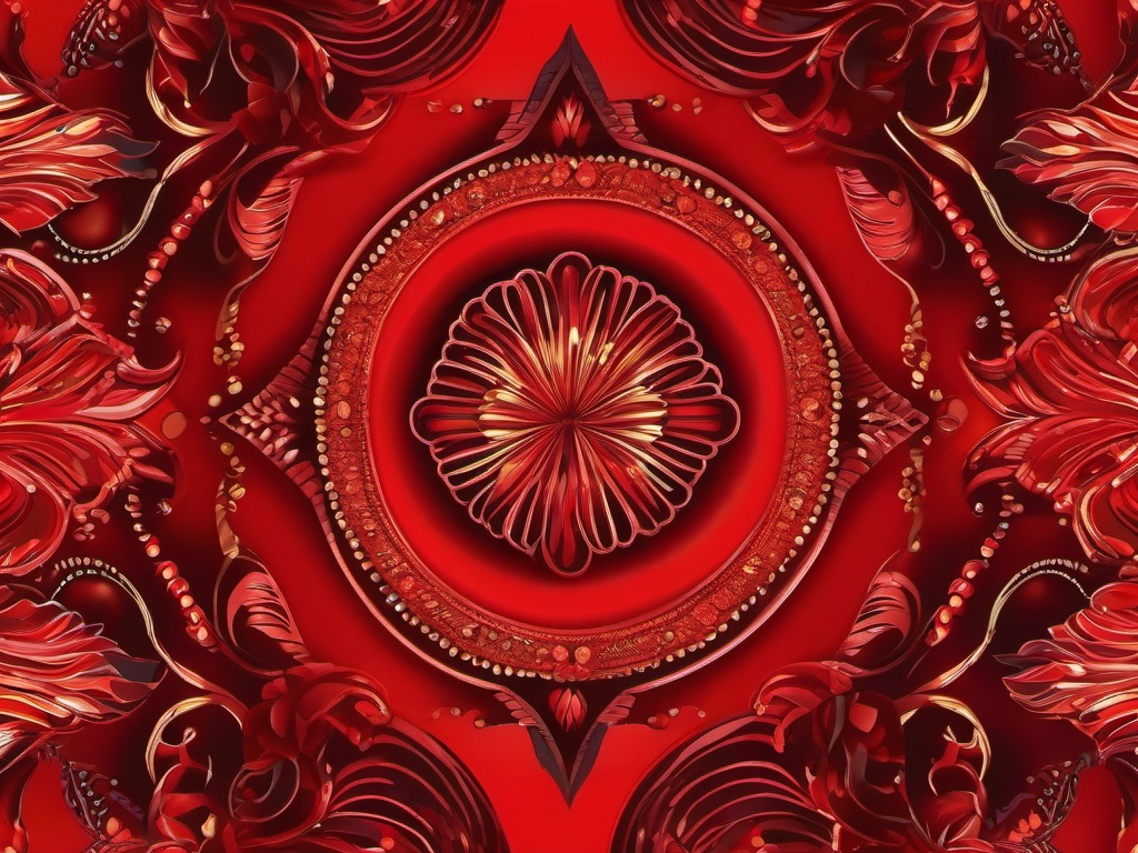 Red Background - Vibrant Red for a Bold Aesthetic wallpaper splash art, vibrant colors, intricate patterns