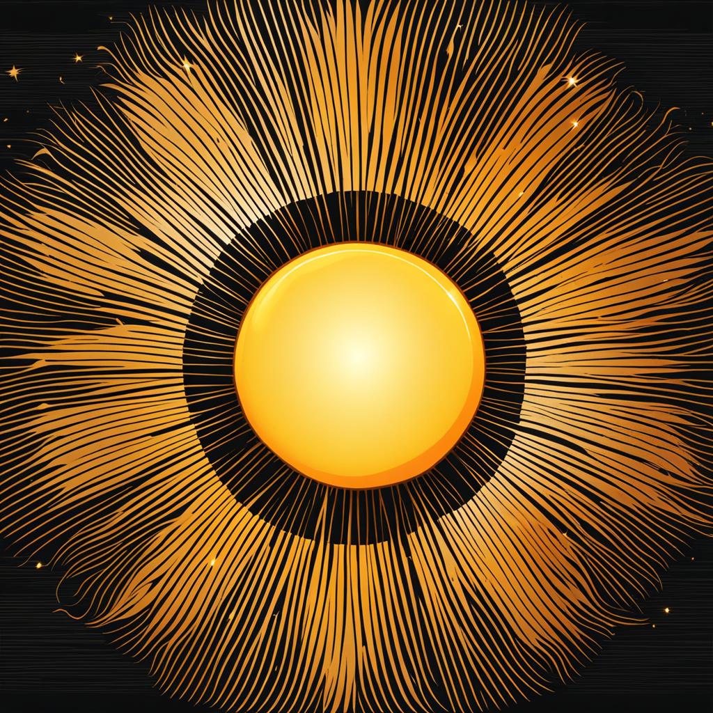 sun clipart - a radiant, shining sun in the sky. 