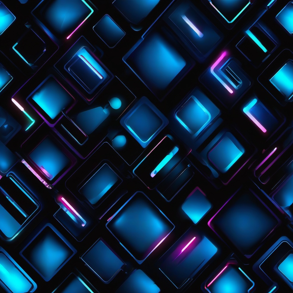 blue neon background  