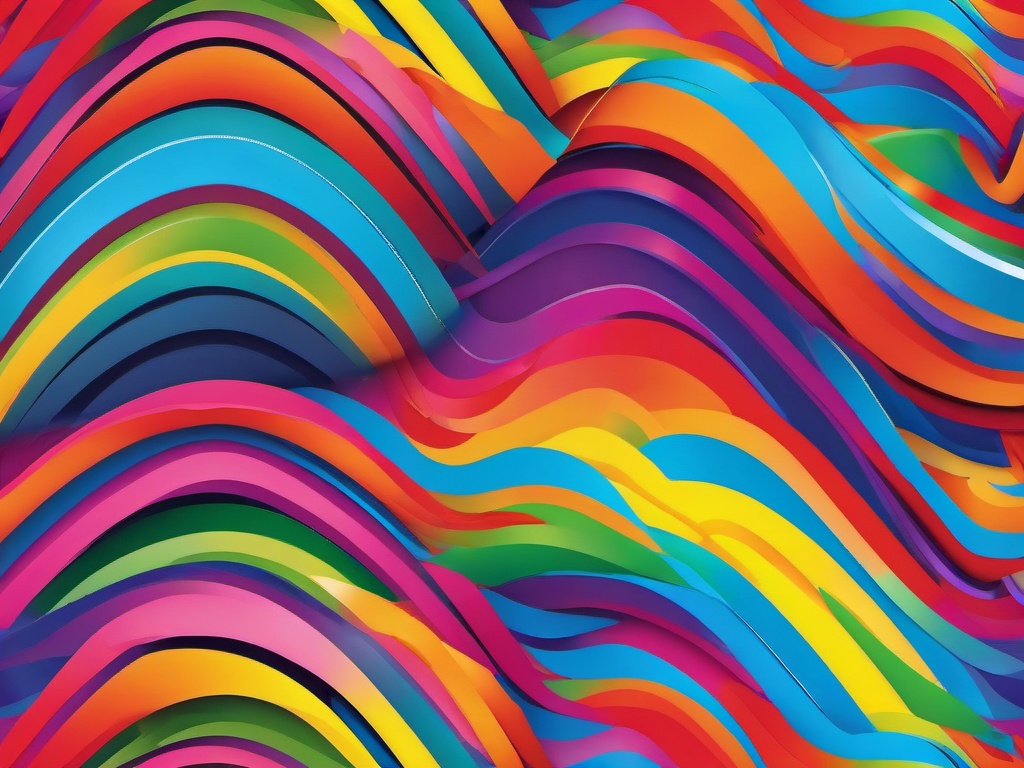 Rainbow Print Background  