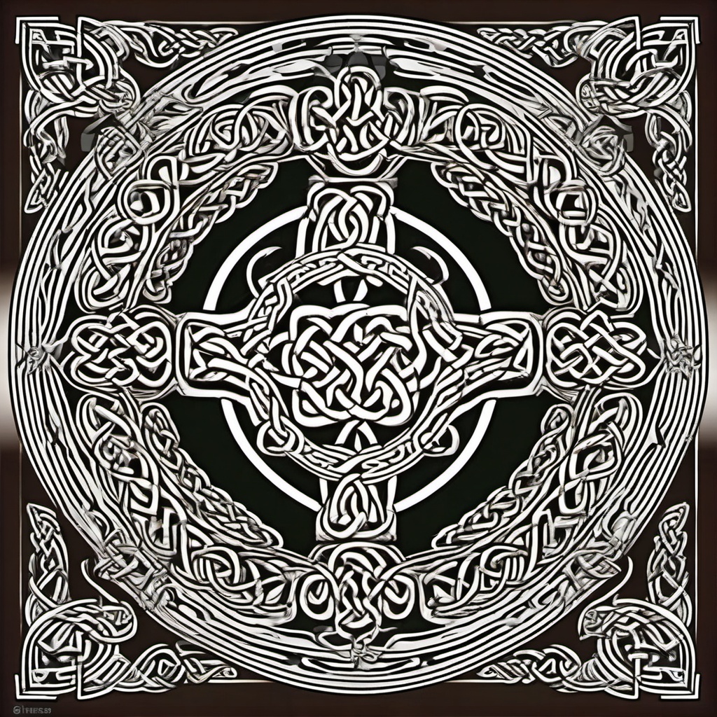 Celtic knotwork  , vector illustration, clipart