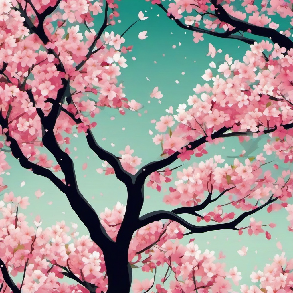 Spring Desktop Wallpaper - Cherry Blossom Canopy on Desktop  intricate patterns, splash art, wallpaper art