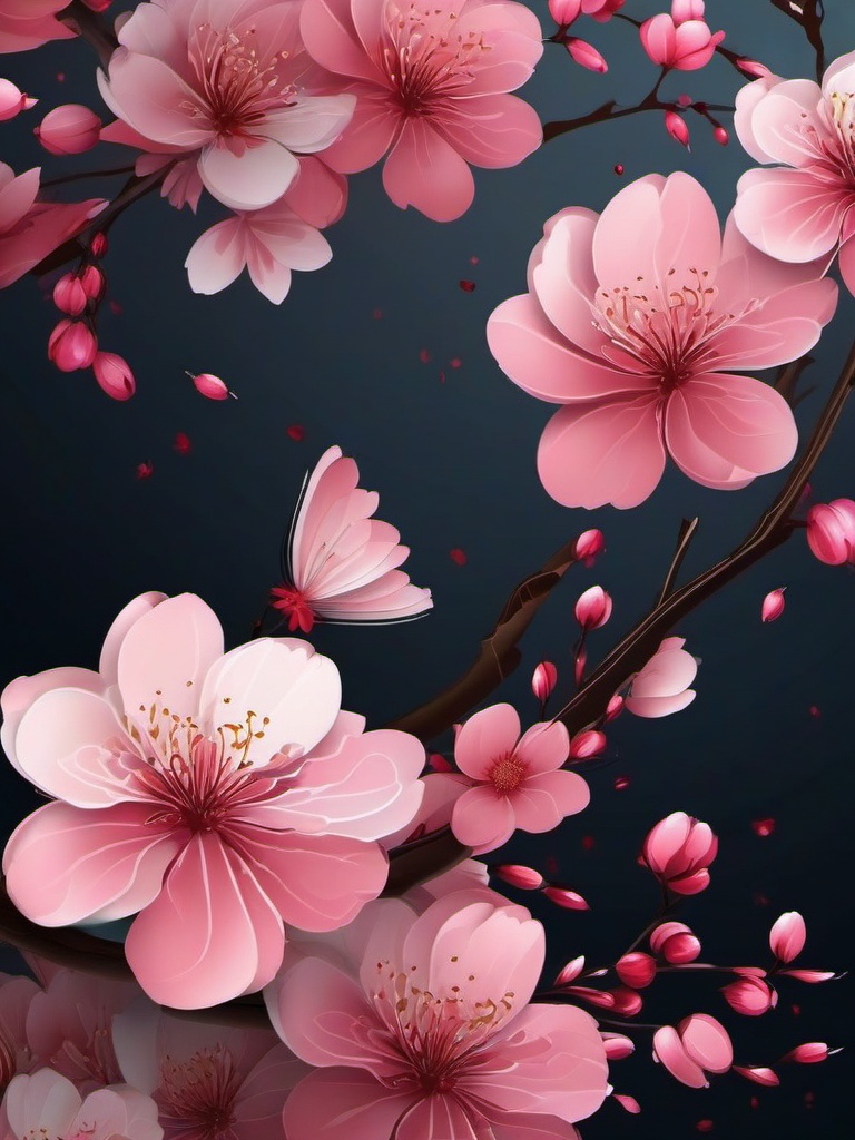 Flower Wallpaper iPhone - Blossoming Cherry Blossoms on iPhone  intricate patterns, splash art, wallpaper art