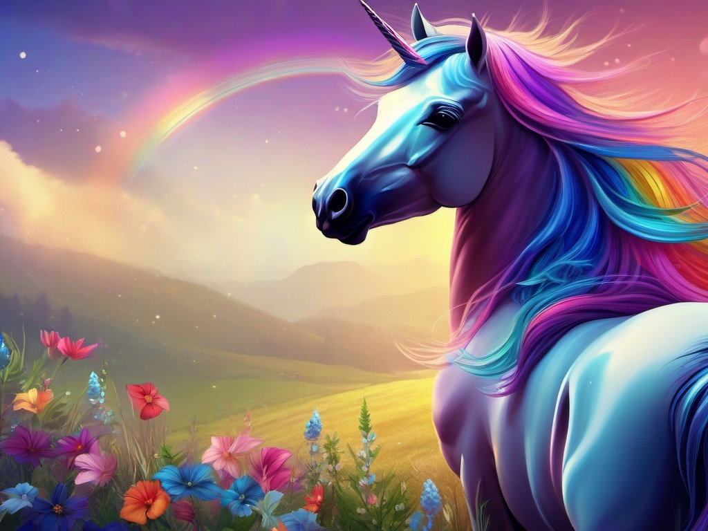 Rainbow Unicorn Wallpaper Hd  