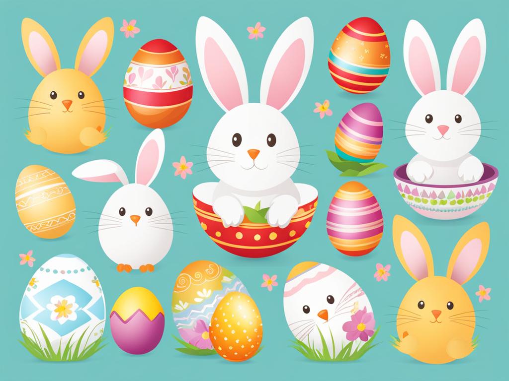 easter clipart - a festive and egg-themed easter design, perfect for the holiday. 