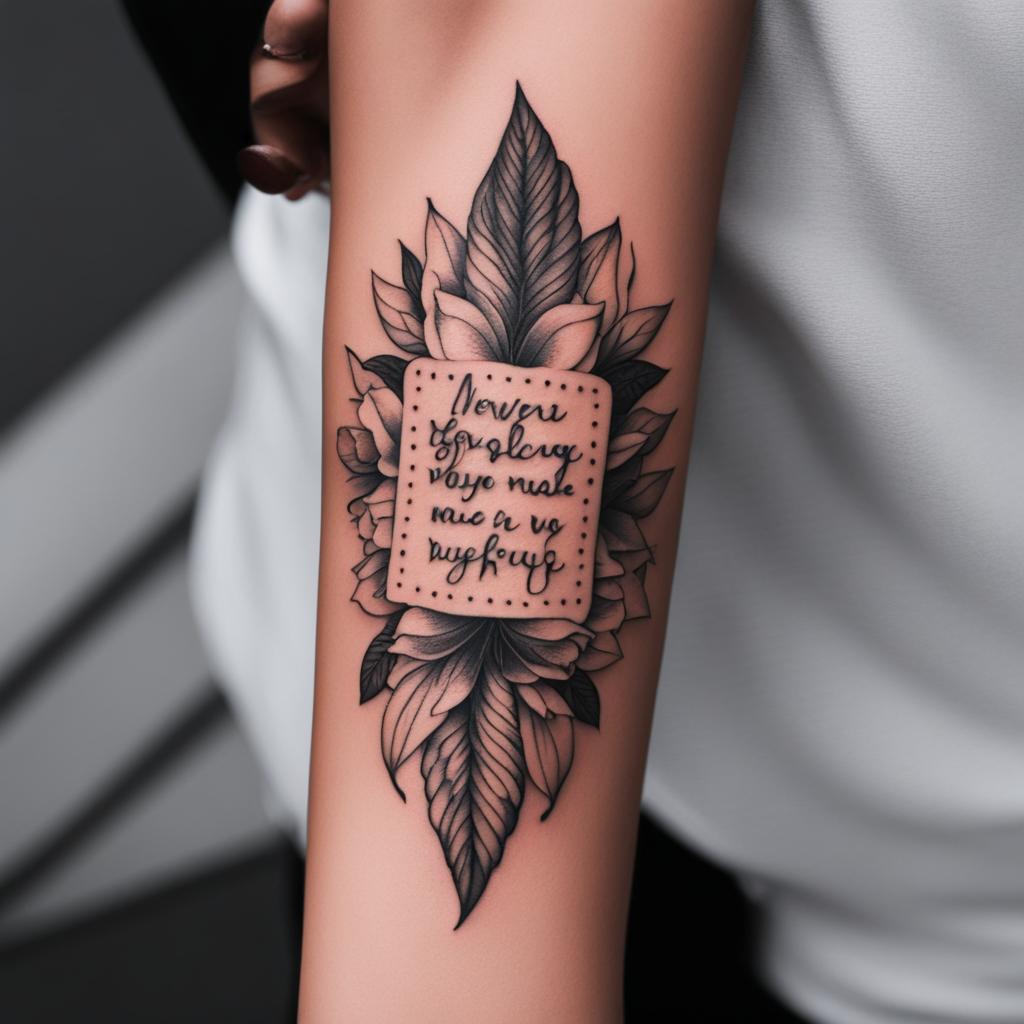 quote tattoos, featuring meaningful and inspirational phrases. 