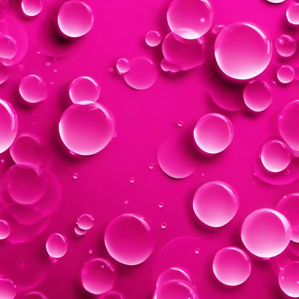 pink background with bubbles 