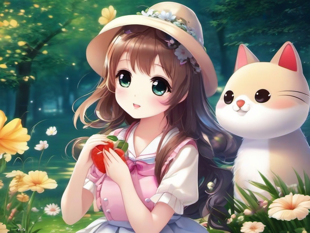 kawaii anime cute wallpapers  ,desktop background wallpaper