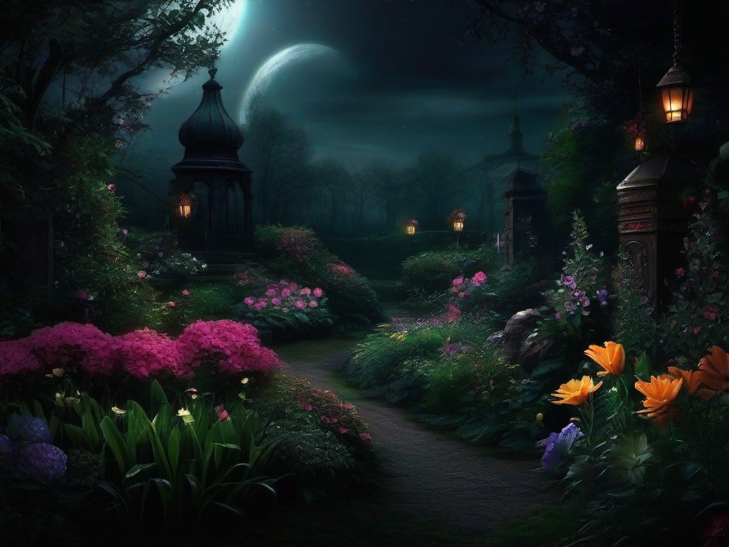 Dark Garden Wallpaper  ,desktop background wallpaper