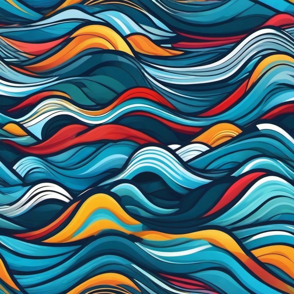 Wave Background Wallpaper - cartoon wave background  