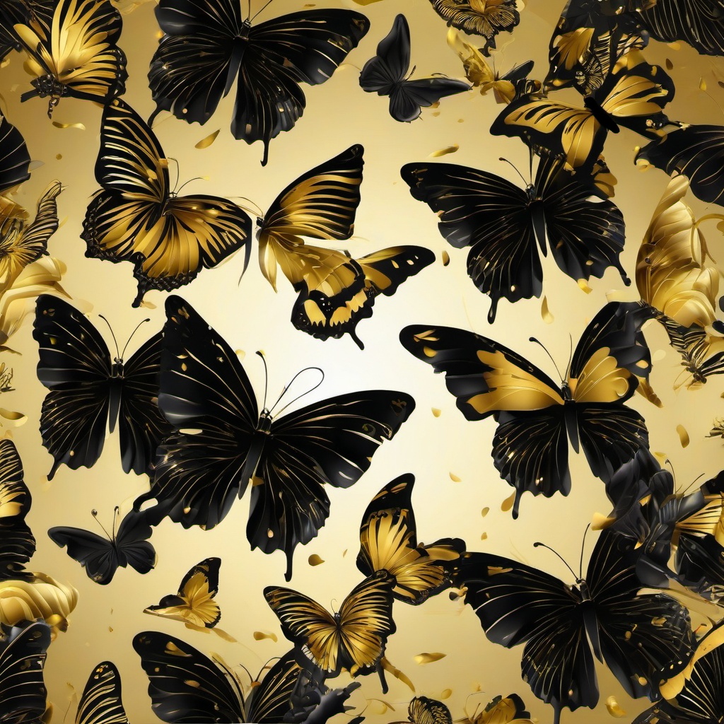 Butterfly Background Wallpaper - black and gold butterfly background  