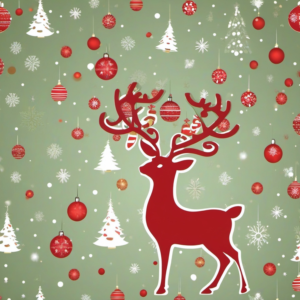 Christmas Background Wallpaper - reindeer background  