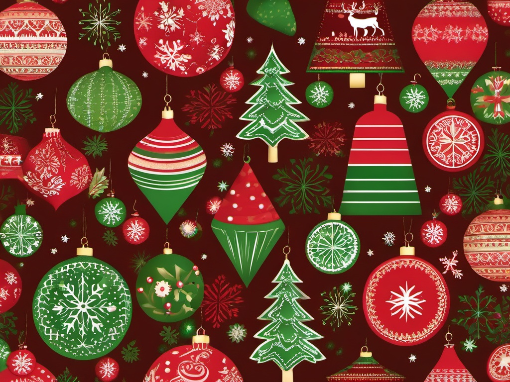 Red And Green Wallpaper Christmas  