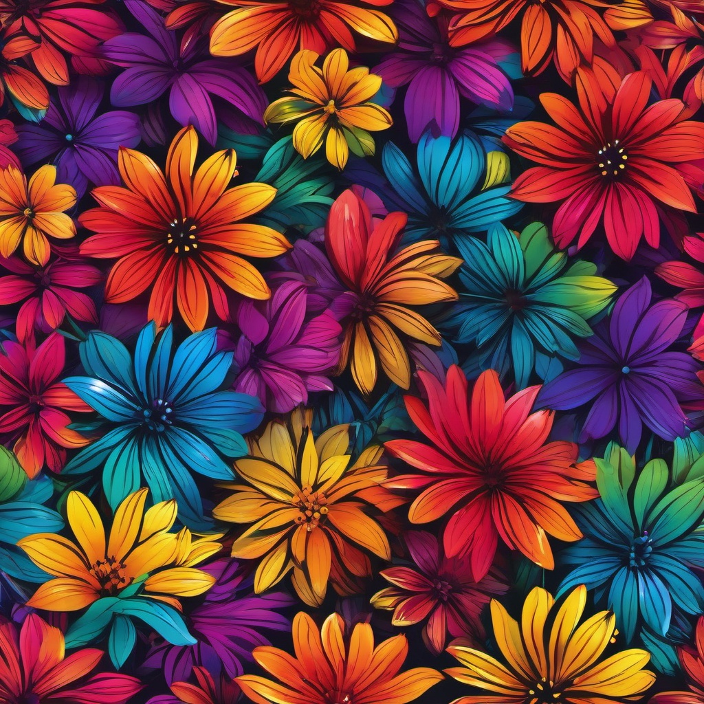 Rainbow Background Wallpaper - multicolor flower background  