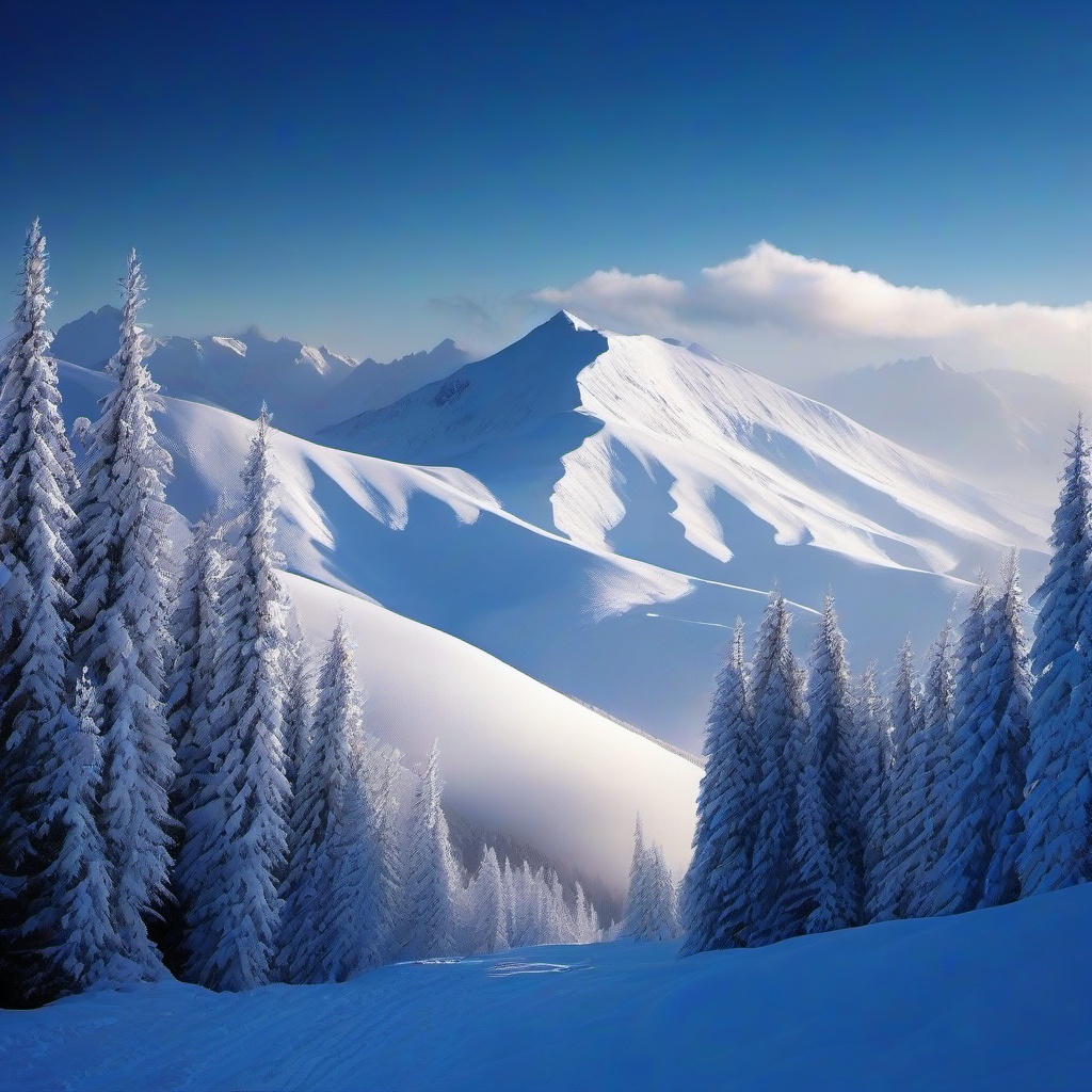 Winter background wallpaper - mountain background snow  