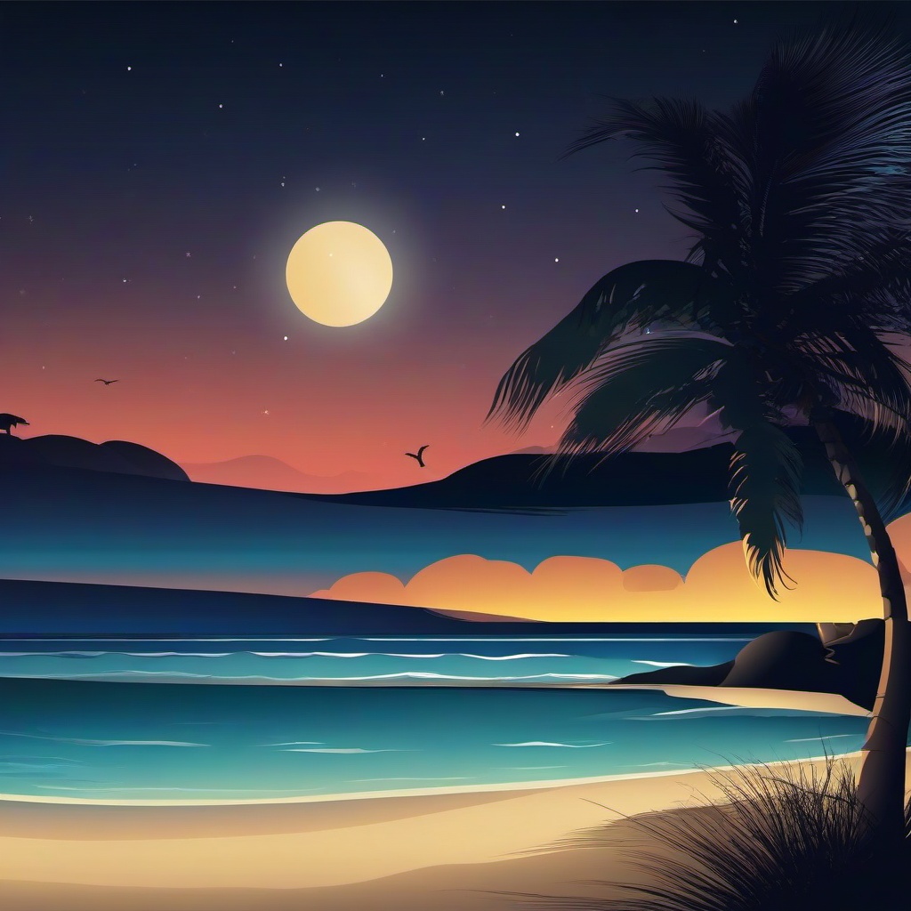 Beach background - beach background night  