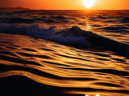 Sunset Wallpaper - Sunlight reflecting on ocean waves.  sunset background