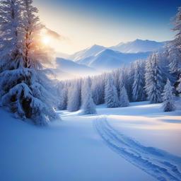 Snow Background Wallpaper - snowy landscape background  