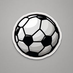 Soccer Ball Emoji Sticker - Sporting enthusiasm, , sticker vector art, minimalist design