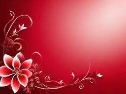 Red Flower Background - Romantic red background with floral accents.  background wallpaper