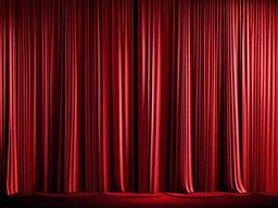 Curtain Red Background-Dramatic red with curtain folds and deep shadows, evoking a theater stage curtain feel  background wallpaper