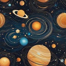 Universe Wallpaper - Infinite Universe with Hubble Telescope  wallpaper style, intricate details, patterns, splash art, light colors