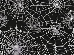 Spider Web Sticker - Spider web for Halloween, ,vector color sticker art,minimal